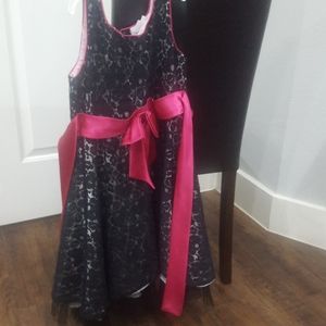 Black and pink girls dress